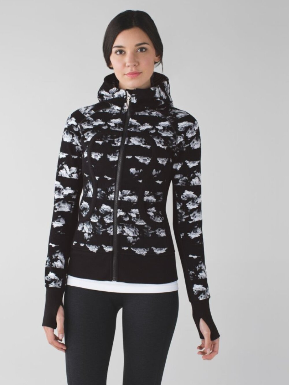 Lululemon Scuba Hoodie II Dream Rose Stripe Size 6